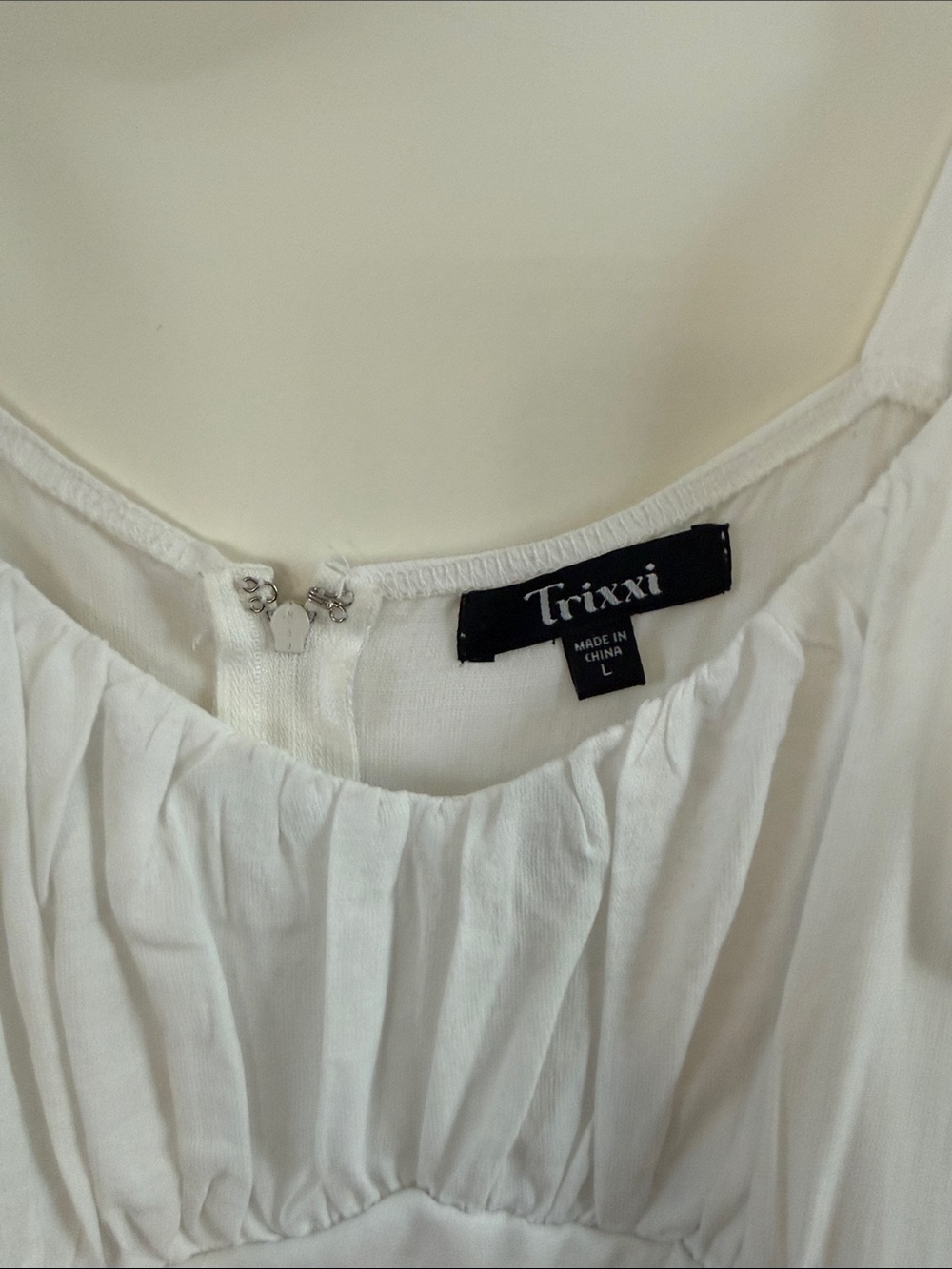 Trixxi White Tie-Shoulder Tiered Maxi Dress - Picture 2 of 4
